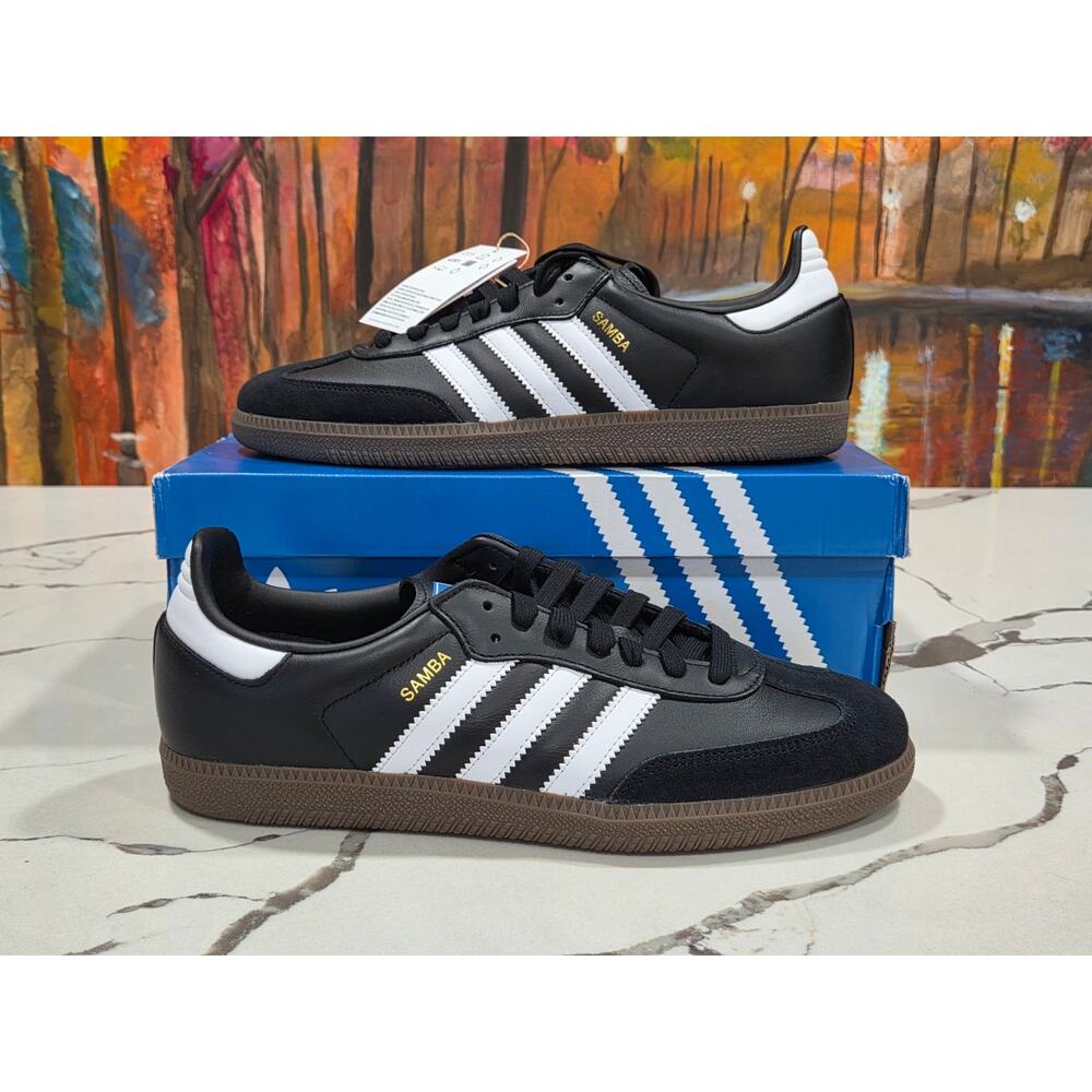 Adidas OG Samba Black White Gum Size 9.5 Men's, 10.5 Women's B75807